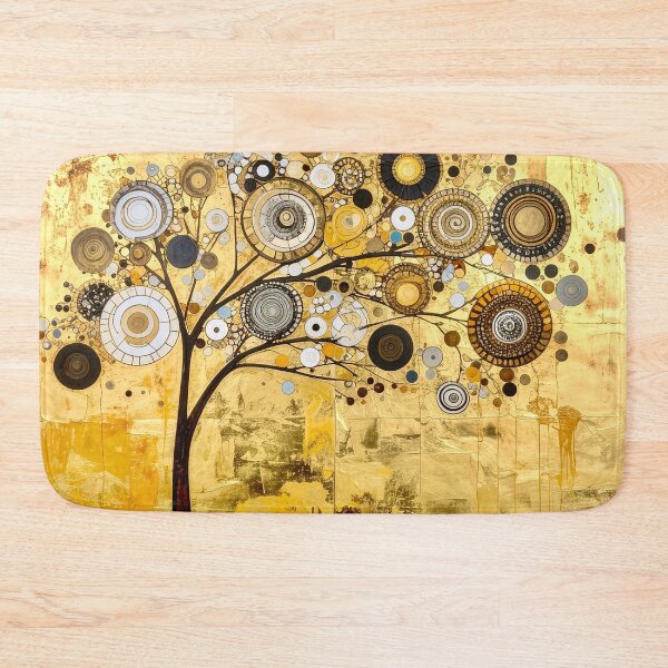 Item preview, Ornate Gold Leaf and Mosaic Circle Tree designed and sold by Vicky Brago-Mitchell®.
