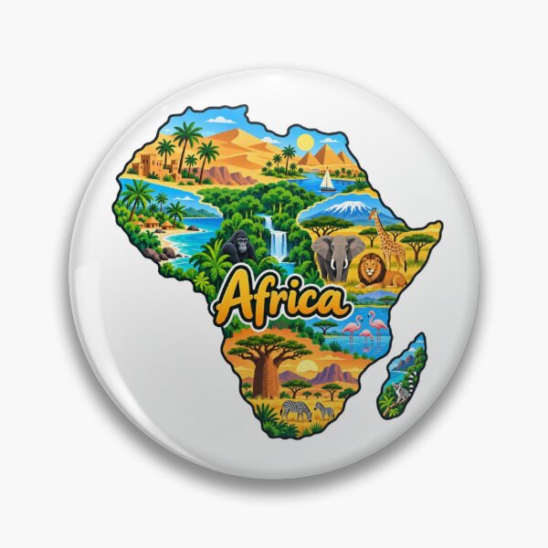 Item preview, Africa Continent Map designed and sold by Myra365Art.