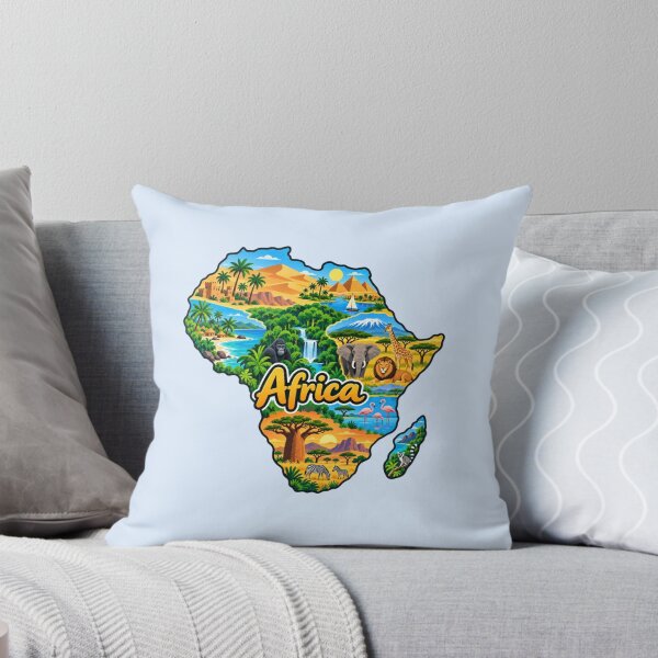 Item preview, Africa Continent Map designed and sold by Myra365Art.
