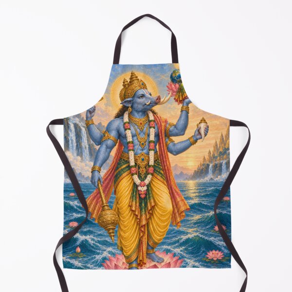 Item preview, Varaha Avatar of Lord Vishnu - Sacred Boar Incarnation Art designed and sold by Homyar.