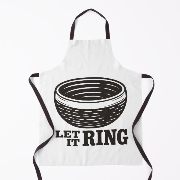 Item preview, Singing Bowl Woodcut Let It Ring Sound Healing designed and sold by Osmose-Studio.