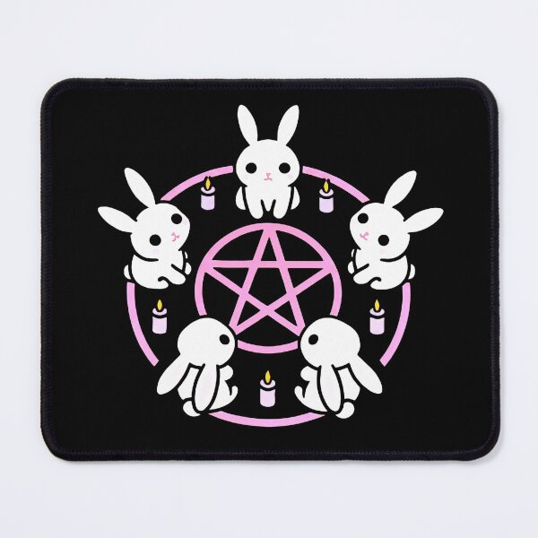 Item preview, Cute Gothic Bunny Pentagram – Pastel Goth Occult designed and sold by The Funky Sprunki.