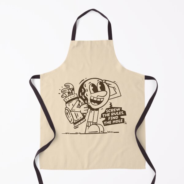 Item preview, Screw The Rules Find The Hole - Vintage Golf Ball Mascot designed and sold by adipra.