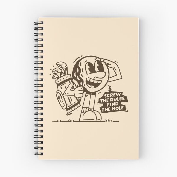 Item preview, Screw The Rules Find The Hole - Vintage Golf Ball Mascot designed and sold by adipra.