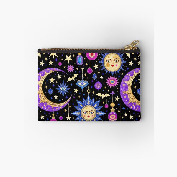 Item preview, Mystical Celestial Moon & Sun – Gothic Astrology Halloween Seamless Pattern designed and sold by Dream Bloom Gallery.