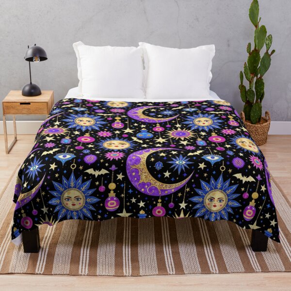 Item preview, Mystical Celestial Moon & Sun – Gothic Astrology Halloween Seamless Pattern designed and sold by Dream Bloom Gallery.
