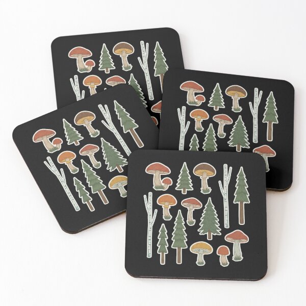 Item preview, Woodland Mushroom & Pine Tree Sticker Sheet  Cottagecore Forest Nature Stickers for Journals & Planners designed and sold by FestivityFinds.