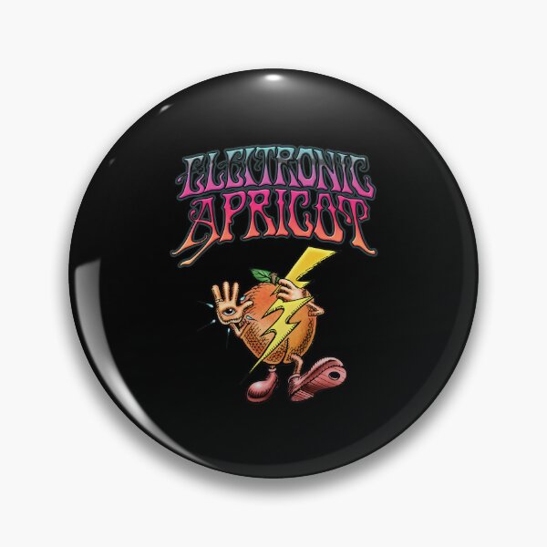 Item preview, Electric Apricot Psychedelic Fruit Character Design designed and sold by LEAHHATFIELD.
