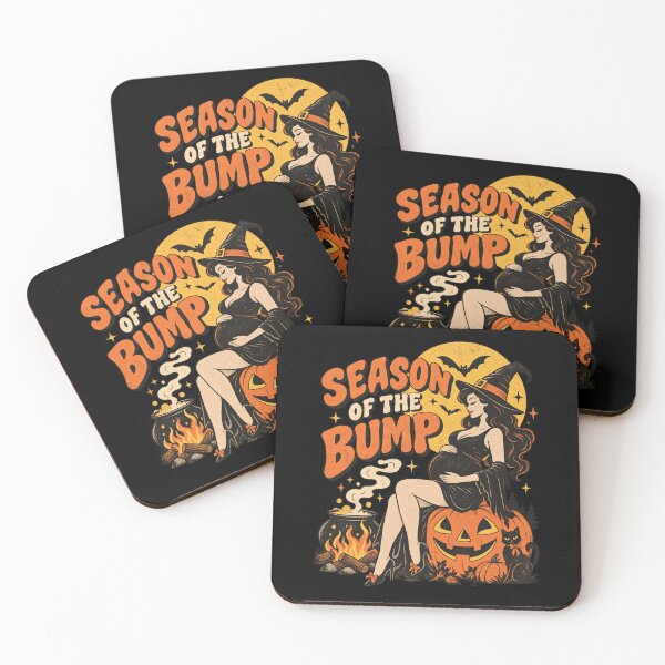 Item preview, Season Of The Bump Retro Pregnant Witch Halloween Pregnancy Design designed and sold by DevilMayCrySh.