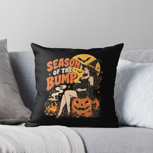 Item preview, Season Of The Bump Retro Pregnant Witch Halloween Pregnancy Design designed and sold by DevilMayCrySh.