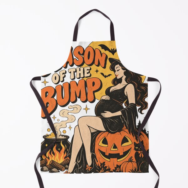 Item preview, Season Of The Bump Retro Pregnant Witch Halloween Pregnancy Design designed and sold by DevilMayCrySh.