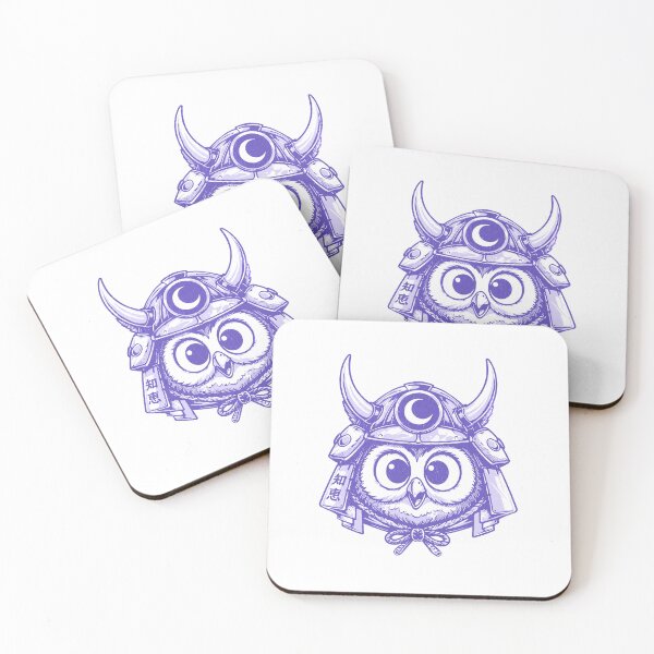 Item preview, Retro Cartoon Samurai Owl  designed and sold by Anugrah januar.