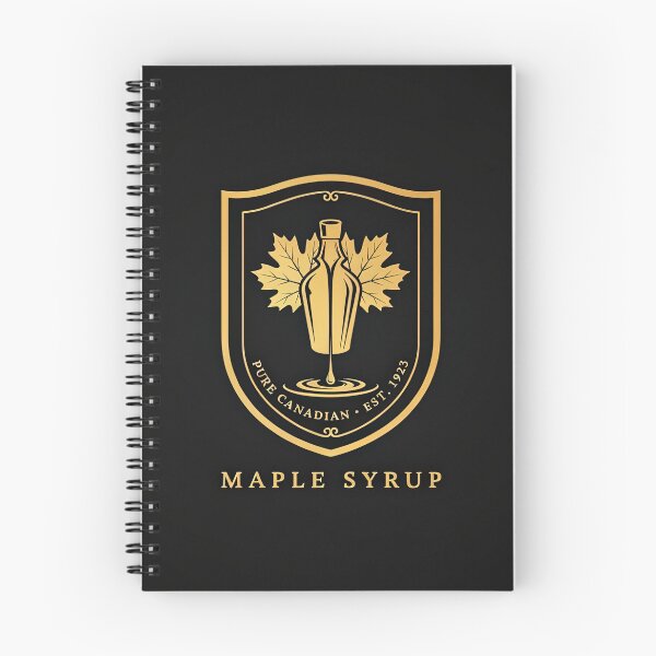 Item preview, Vintage Canadian Maple Syrup Shield Badge Emblem Vector designed and sold by Shutter-Dragon.