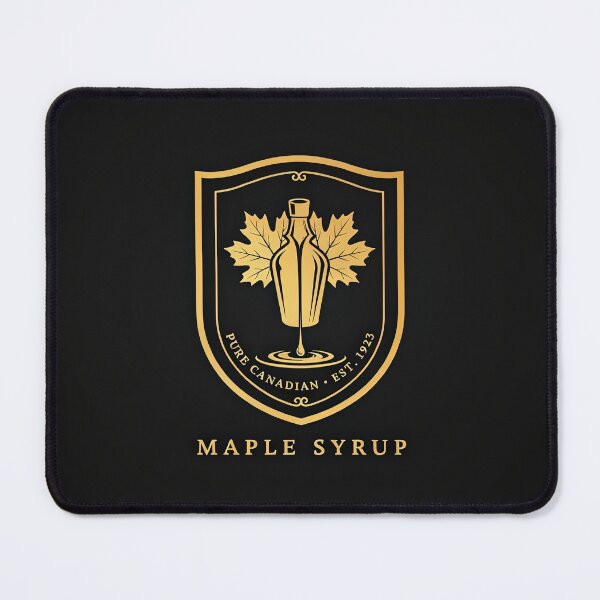 Item preview, Vintage Canadian Maple Syrup Shield Badge Emblem Vector designed and sold by Shutter-Dragon.