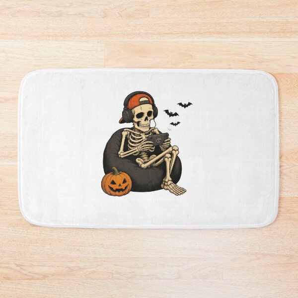 Item preview, Skeleton Gamer Relaxing Halloween Vibes designed and sold by OlyvieArt.
