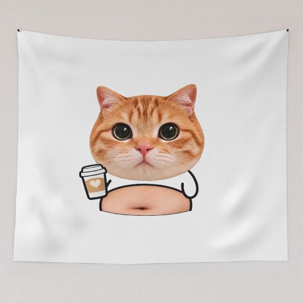 Item preview, Orange Tabby Latte Belly Cat designed and sold by Fuzzy-Error.