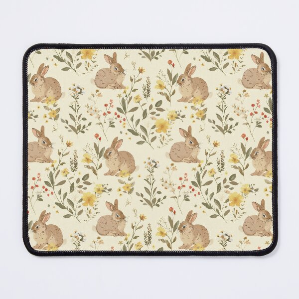 Item preview, Bunnies And Wildflowers Pattern designed and sold by Aelbrn.