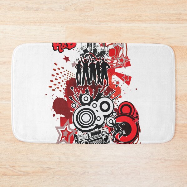 Item preview, Retro Boombox Dancing City Splatter  designed and sold by LEAHHATFIELD.