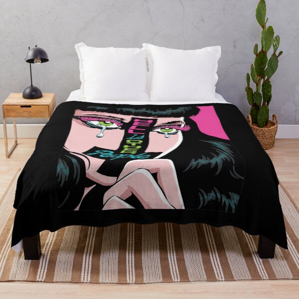 Item preview, Pop Art Woman Crying With 'HELL IS OTHER PEOPLE' Band designed and sold by LEAHHATFIELD.