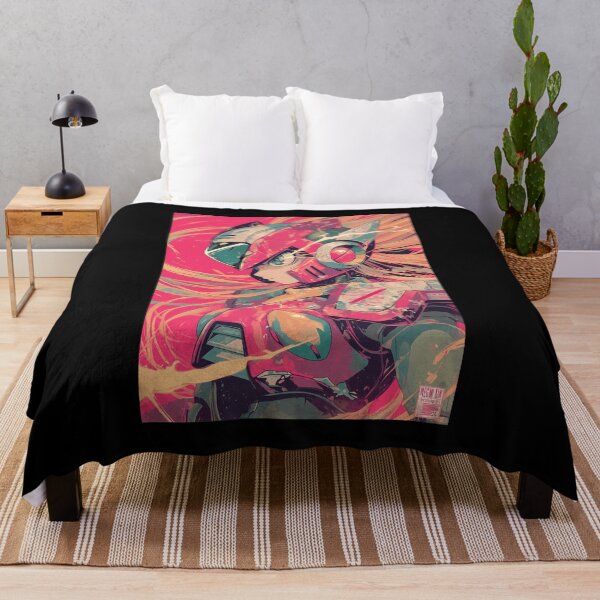 Item preview, Futuristic Robot Warrior Artwork designed and sold by LEAHHATFIELD.