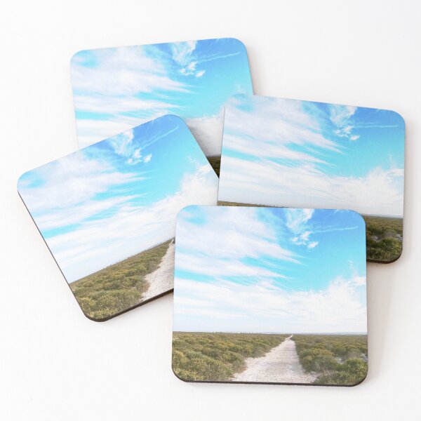 Item preview, Sandy Path Under Dramatic Coastal Sky designed and sold by hanlahav.