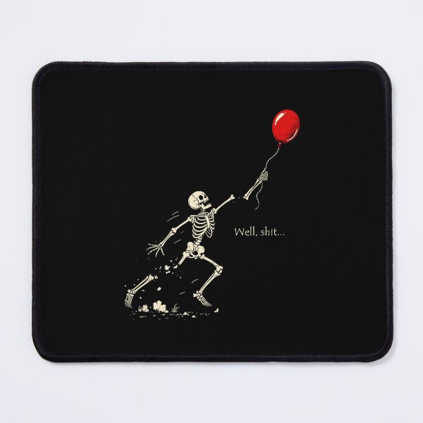 Item preview, Halloween Skeleton Lost Balloon Well Shit Meme designed and sold by nosu-art-pod.