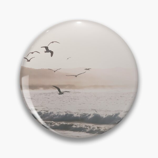 Item preview, Seagulls in Flight Over Backlit Waves designed and sold by hanlahav.