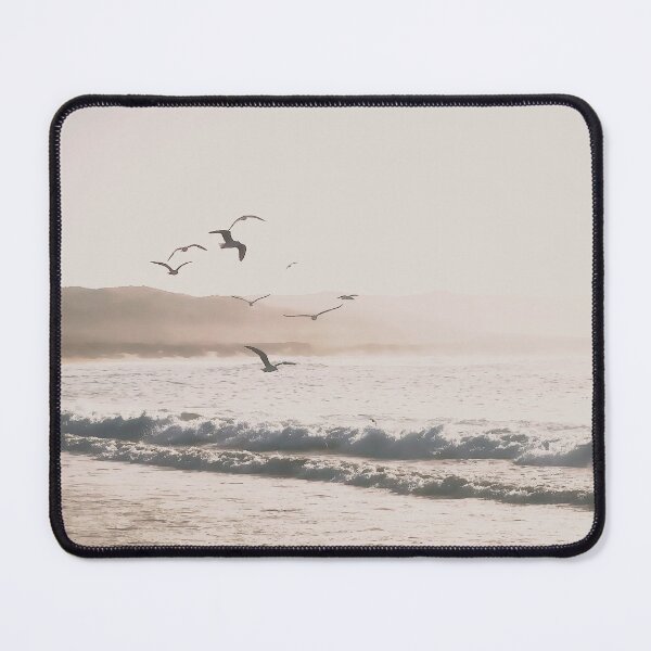 Item preview, Seagulls in Flight Over Backlit Waves designed and sold by hanlahav.