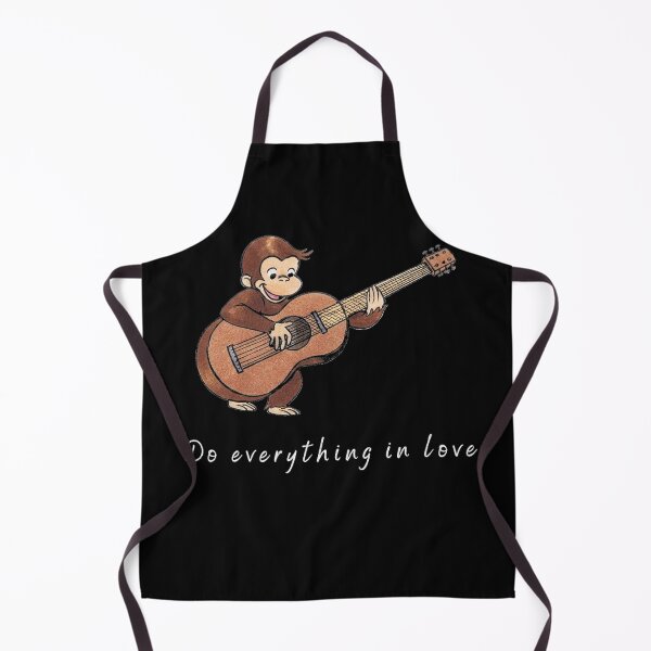 Item preview, Cute Monkey Playing Guitar Do Everything in Love Music Lover Artwork designed and sold by VelourEmber.