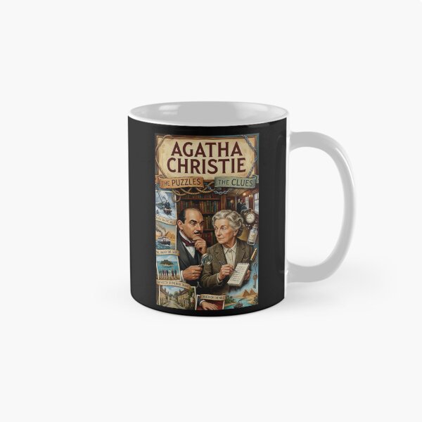 Item preview, Agatha Christie Puzzles Clues Detectives Literary Art designed and sold by Libbieomaguera.