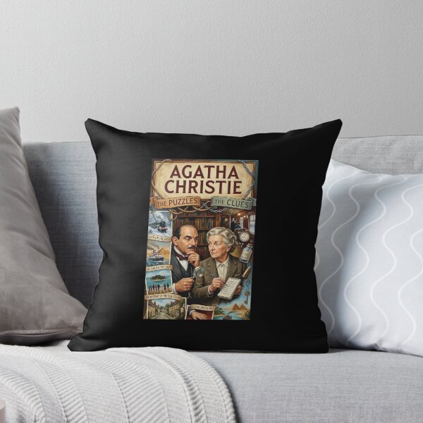 Item preview, Agatha Christie Puzzles Clues Detectives Literary Art designed and sold by Libbieomaguera.