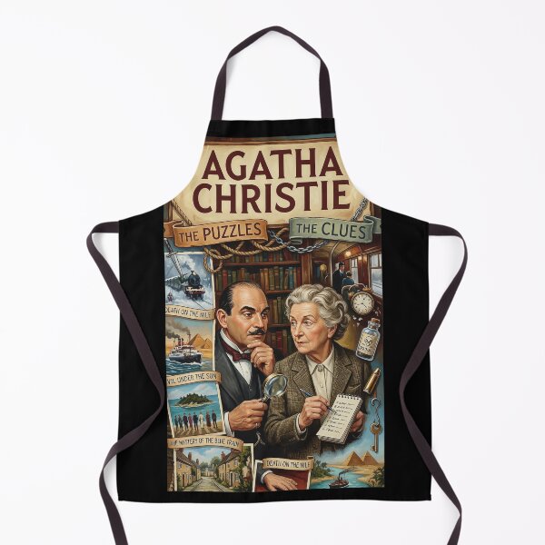 Item preview, Agatha Christie Puzzles Clues Detectives Literary Art designed and sold by Libbieomaguera.