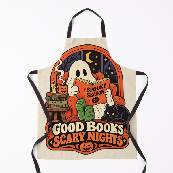 Item preview, Good Books Scary Nights Halloween Ghost designed and sold by Moo7shop.