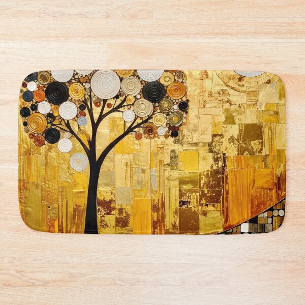 Item preview, Ornate Gold Leaf and Mosaic Circle Tree designed and sold by Vicky Brago-Mitchell®.
