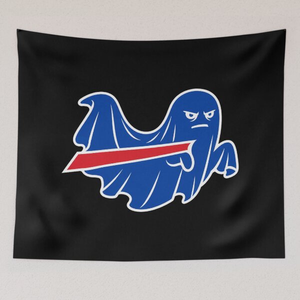 Item preview, The Bills Inspired Scowling Blue Ghost Mafia Fan Art designed and sold by TrevionYoster.