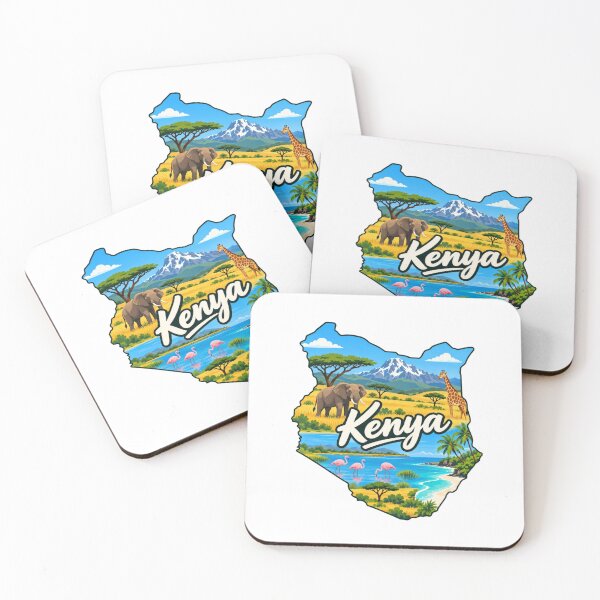 Item preview, Kenya Country Map designed and sold by Myra365Art.