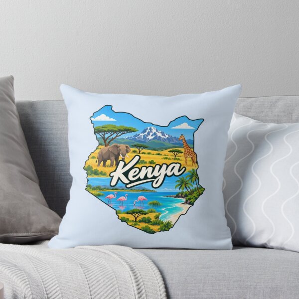 Item preview, Kenya Country Map designed and sold by Myra365Art.