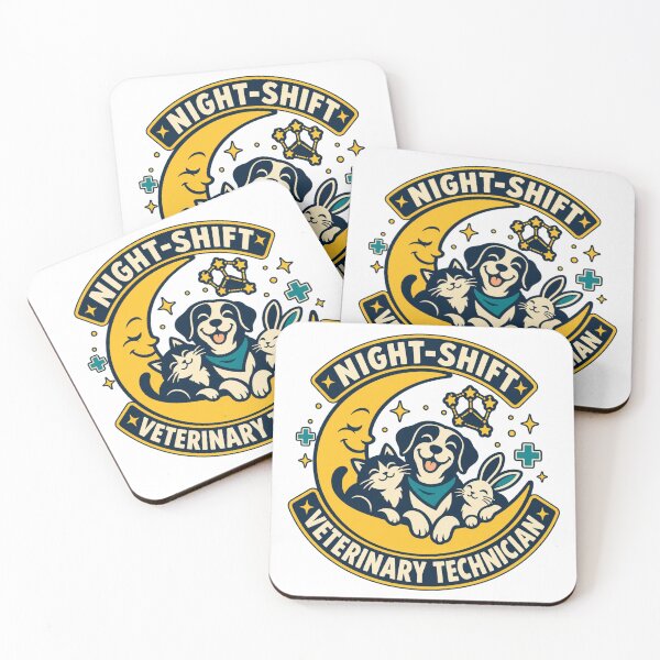 Item preview, Night-Shift Veterinary Technician Moonlight Crew designed and sold by Chase The Trend.
