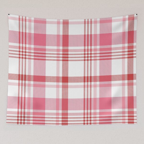 Item preview, Bright red and pink plaid tartan seamless pattern vector designed and sold by PowerAntShop.
