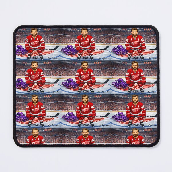 Item preview, Henrik Zetterberg at Joe Louis Arena with Purple Octopus – Detroit Red Wings Cartoon Art designed and sold by The Art Queen Of Michigan .