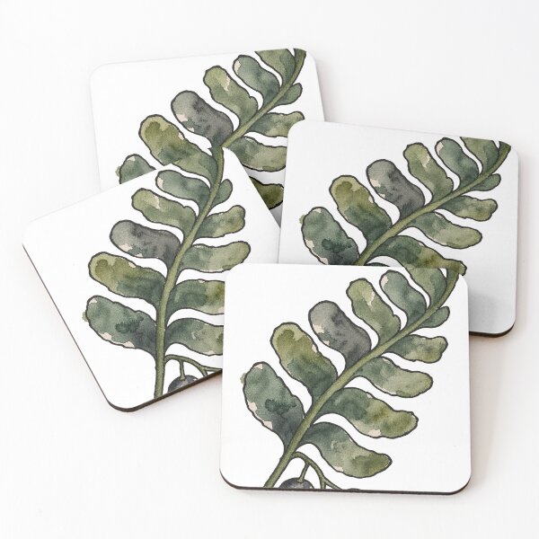 Item preview, Dark Botanical Fern Frond with Wild Berries designed and sold by Jessie's Palette.