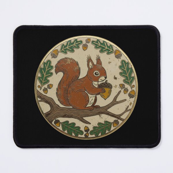 Item preview, Vintage Style Red Squirrel and Acorn Enamel Pin Cute Woodland Nature Accessory designed and sold by FestivityFinds.