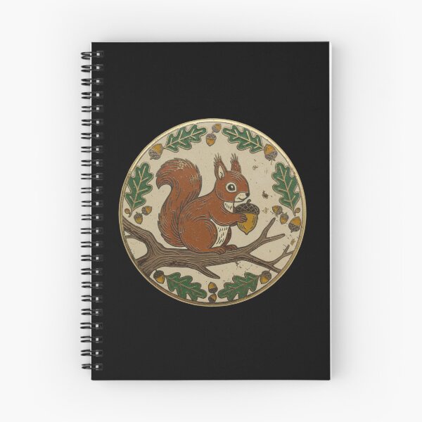 Item preview, Vintage Style Red Squirrel and Acorn Enamel Pin  Cute Woodland Nature Accessory designed and sold by FestivityFinds.