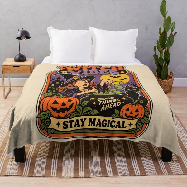 Item preview, Witch Vibes Stay Magical Halloween Design designed and sold by Moo7shop.