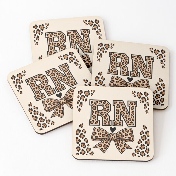 Item preview, Leopard Print RN Registered Nurse Throw Blanket designed and sold by ClinicalHubs.