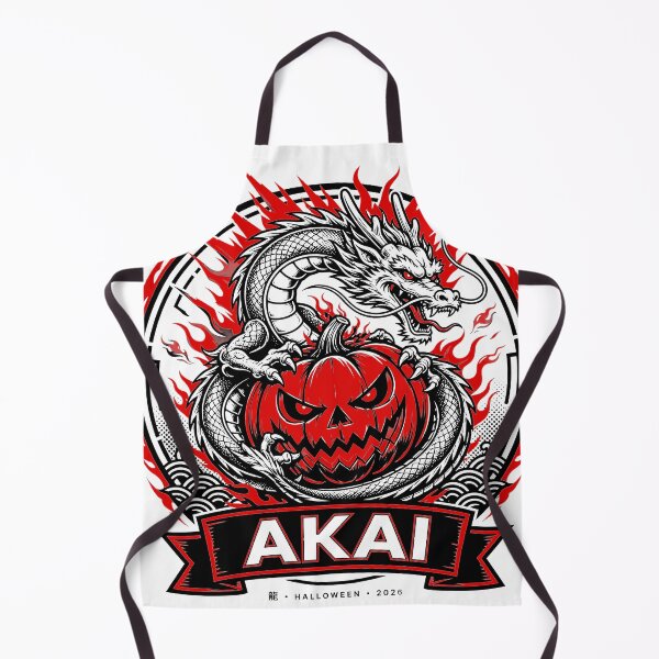 Item preview, AKAI Japanese Dragon Pumpkin - Evil Halloween Emblem designed and sold by Tsuiho_art.