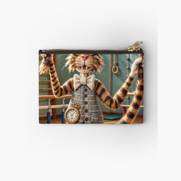 Item preview, Stripy Fitness skipping  cat designed and sold by Jonsmartdesigns.