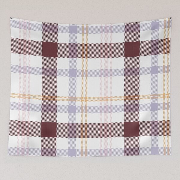 Item preview, Burgundy and light blue plaid tartan seamless pattern designed and sold by PowerAntShop.