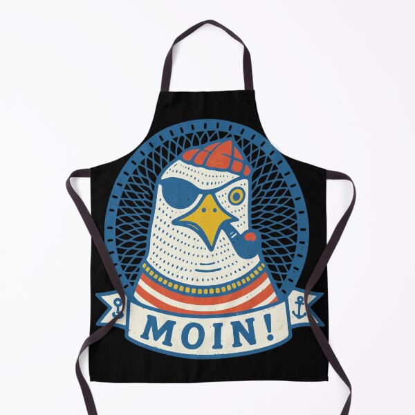Item preview, Moin Seagull Pirate with Pipe Retro Nautical Design designed and sold by Libbieomaguera.