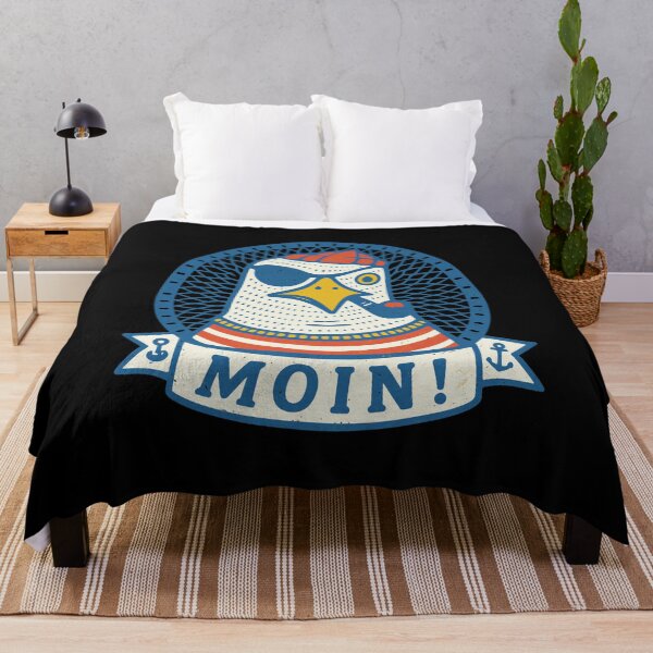Item preview, Moin Seagull Pirate with Pipe Retro Nautical Design designed and sold by Libbieomaguera.